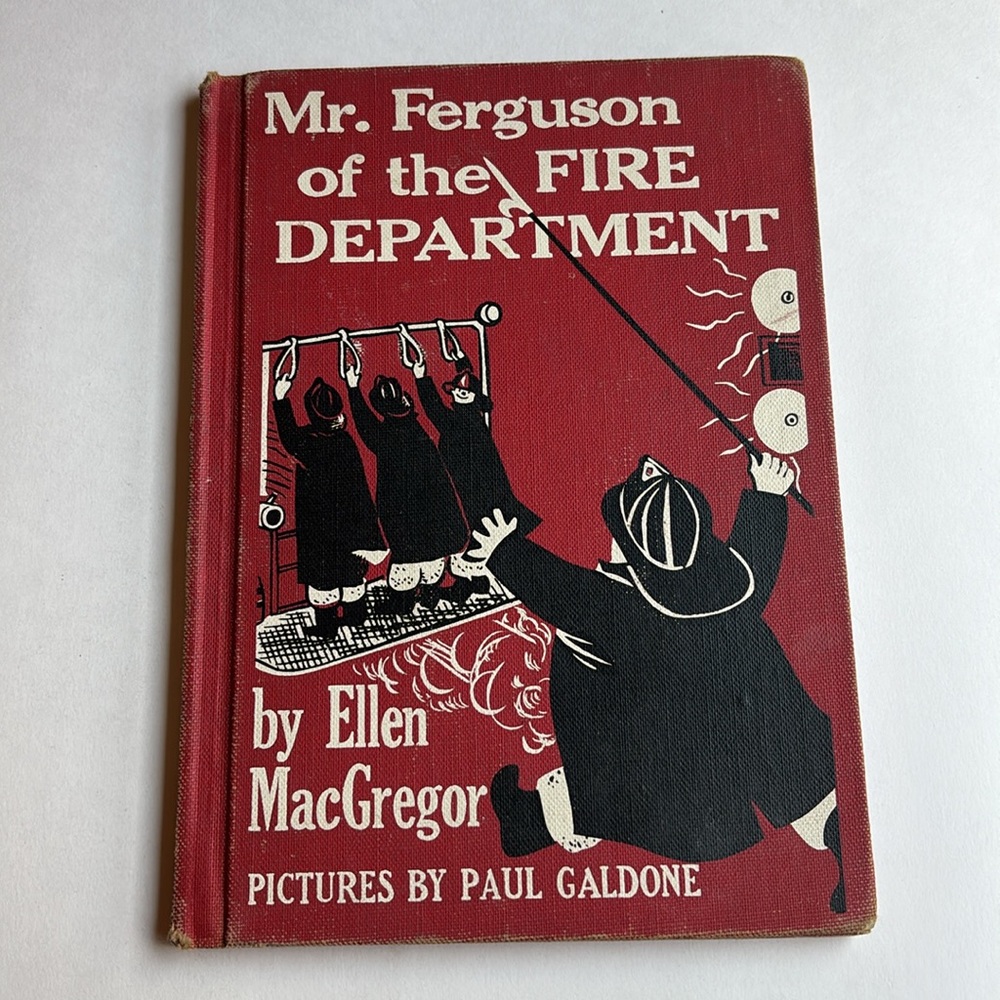 Vintage Mr Ferguson of the Fire Department Hardcover Book by Ellen MacGregor